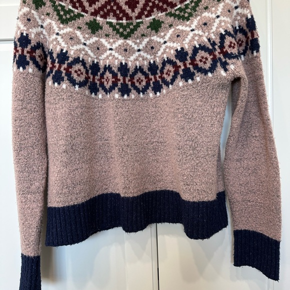Blush & Bloom Cozy Multicolor Patterned Women's Sweater,small - Picture 3 of 8